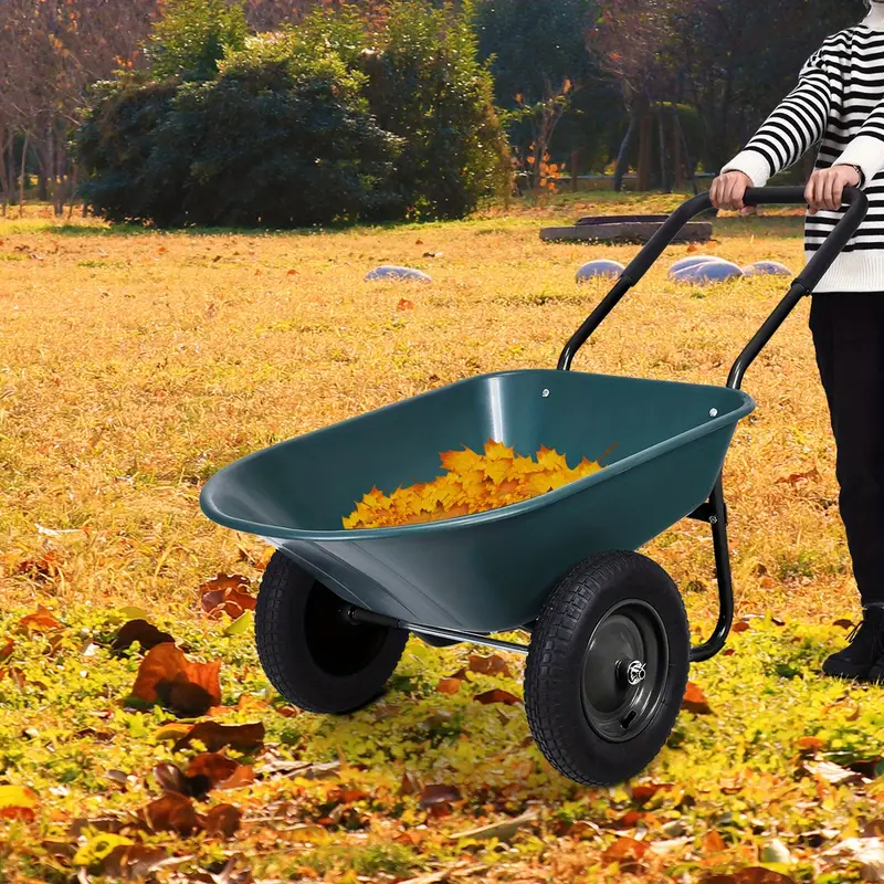 2 tire wheelbarrow garden cart heavy duty yard - Temu 2 tire wheelbarrow garden cart heavy duty yard - Temu